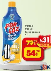 PORÇÖZ PAS VE KİREÇ ÇÖZÜCÜ 1 L PORÇÖZ PAS VE KİREÇ ÇÖZÜCÜ 1 L